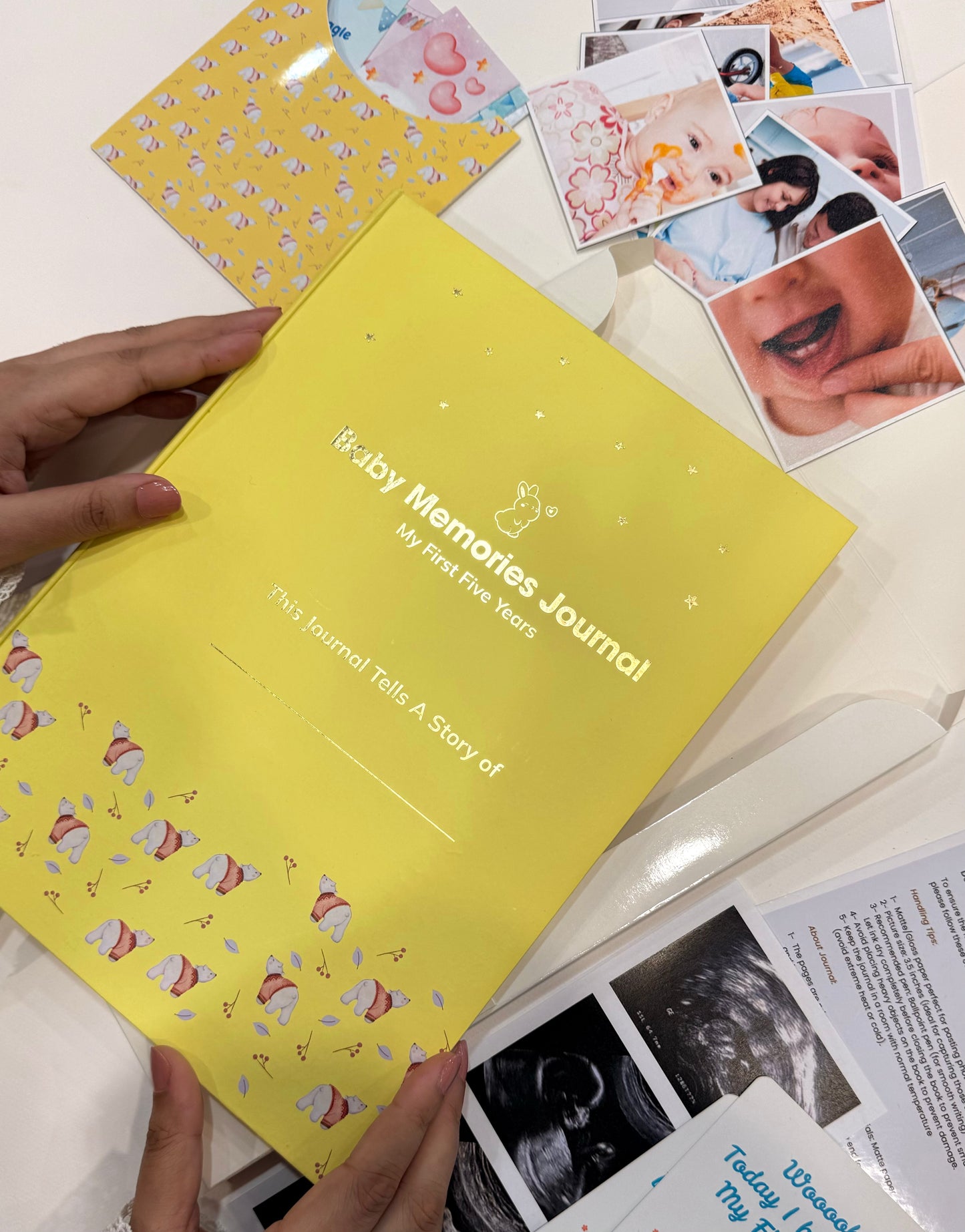 Baby Memories Journal Yellow Color