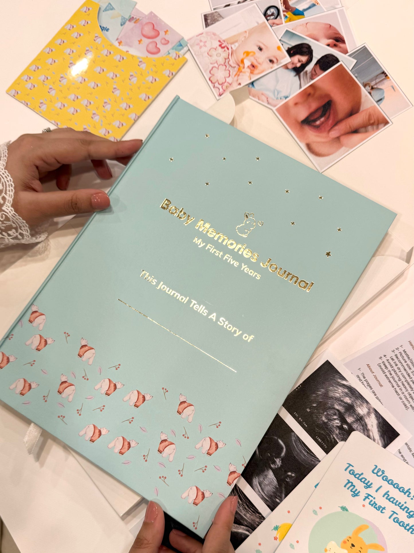 Baby Memories Journal Skyblue Color