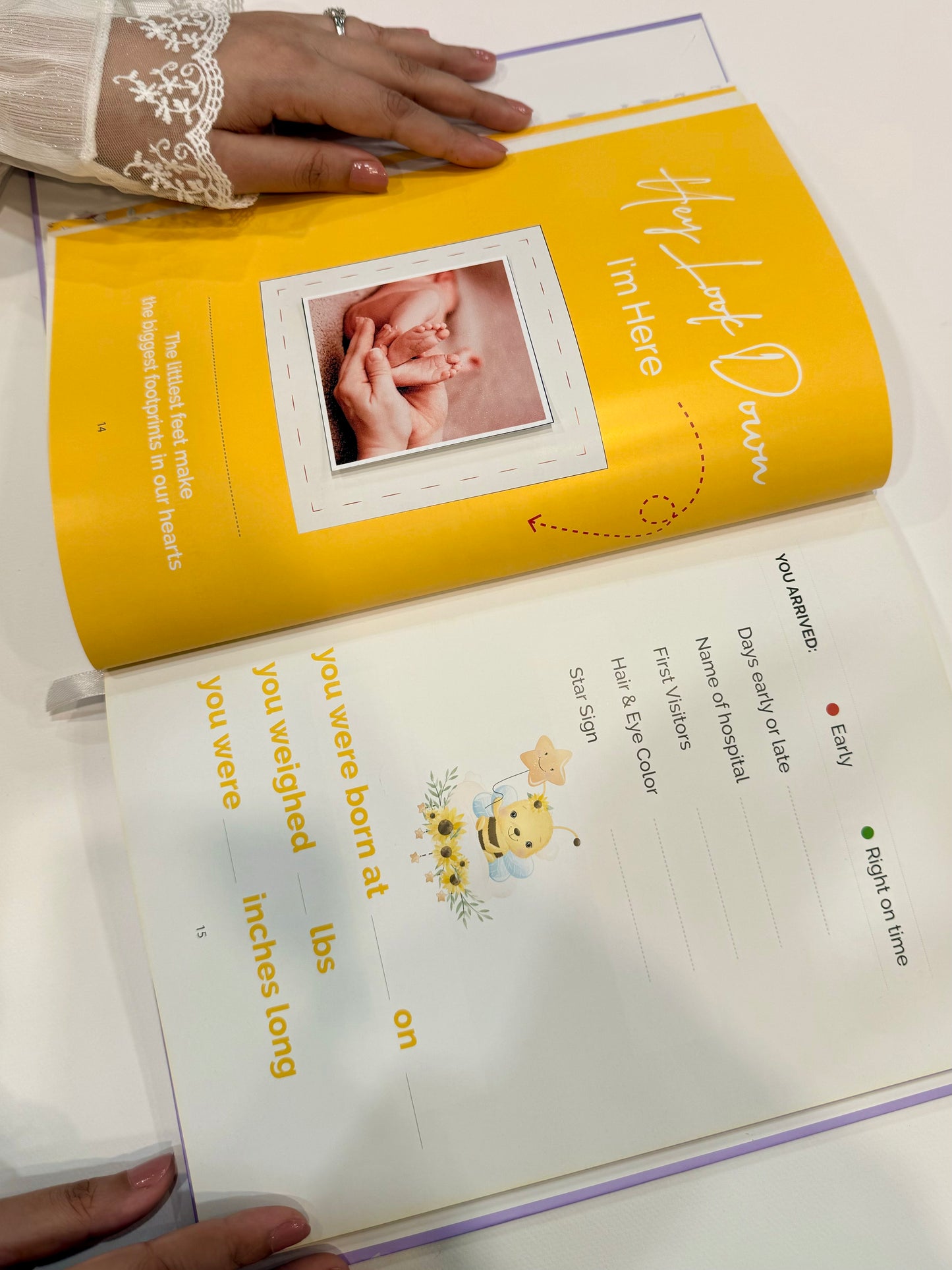 Baby Memories Journal Lilac Color