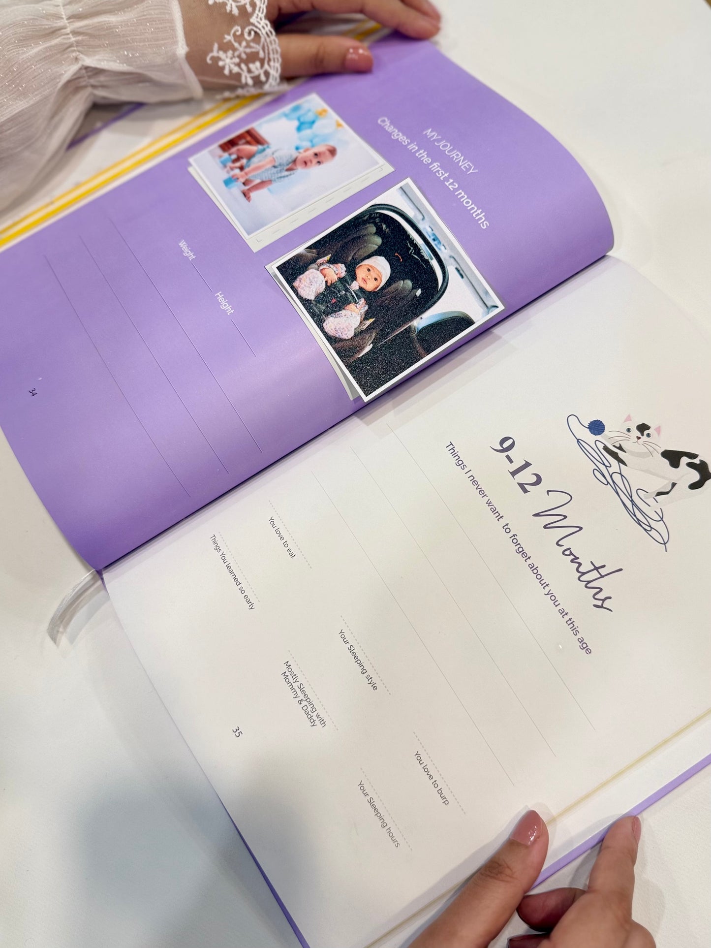 Baby Memories Journal Lilac Color